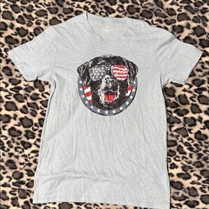 Gray Dog Graphic T-Shirt